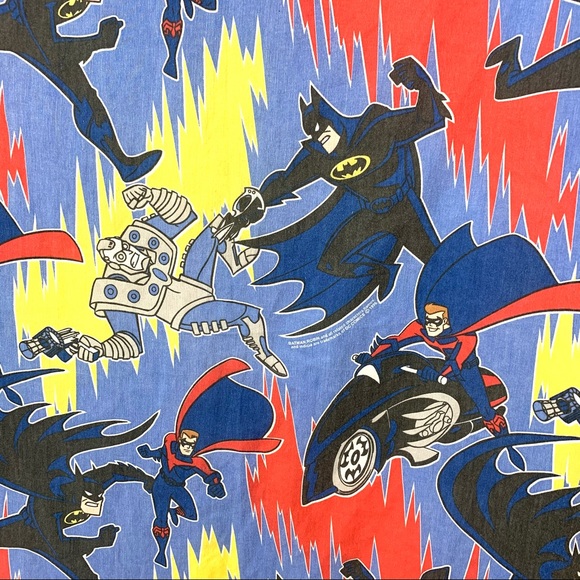 VINTAGE 1996 BATMAN ROBIN FITTED BED SHEET - Picture 3 of 4